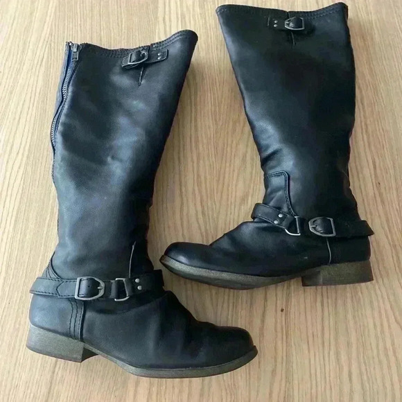 Route 66 Black Tall Boots 8W - Picture 3 of 15